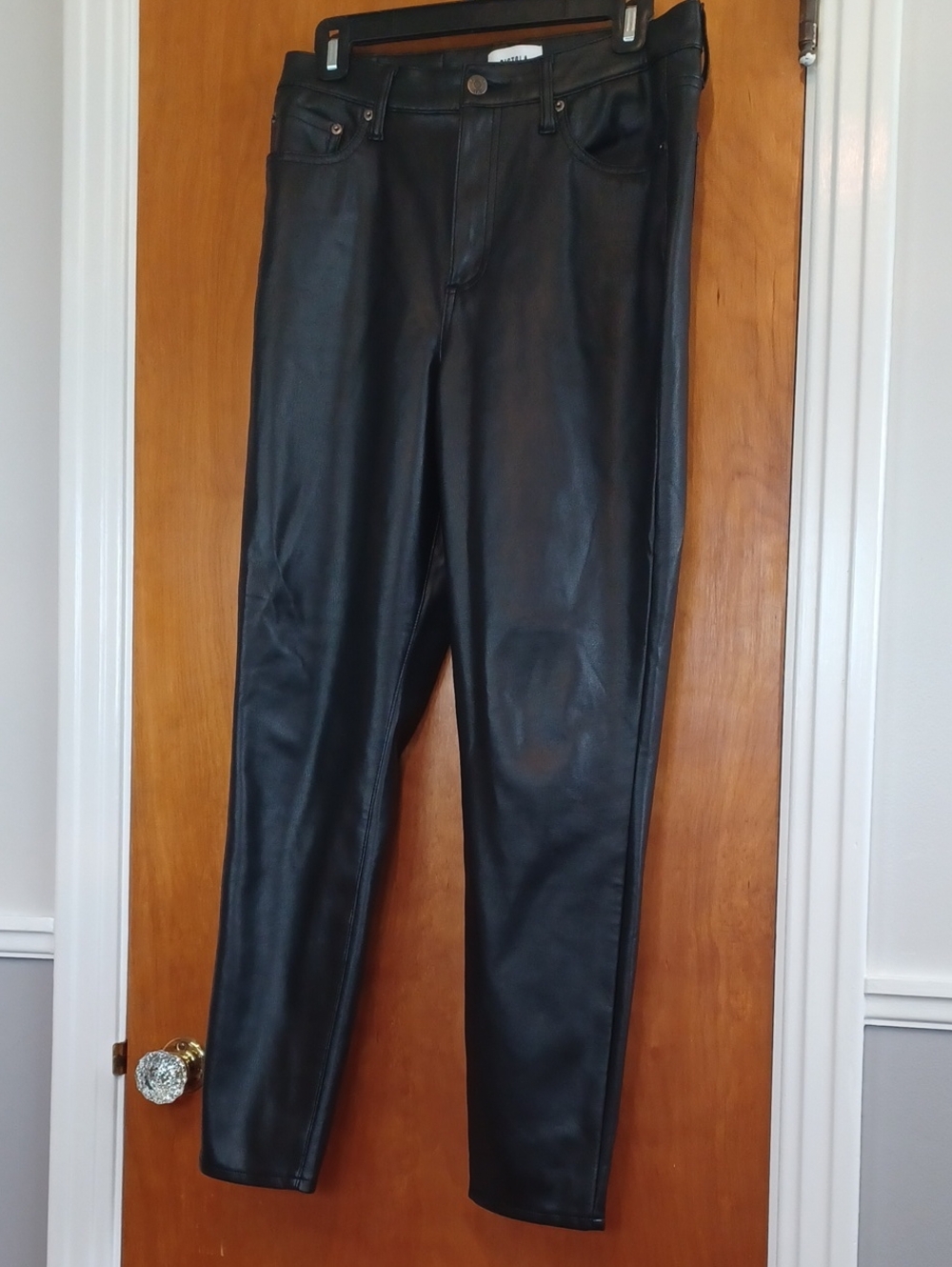 Pistola Black Lennon  Vegan Leather Jeans High Rise Sz.28. L.28". R-12".  EUC! - Picture 2 of 10